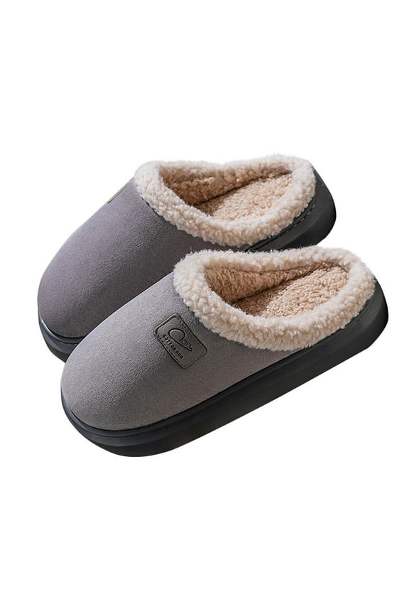 Unisex Mens Womens Cozy Memory Foam Scuff Slippers Casual Slip On Warm House Shoes Indoor/Outdoor Sandal Slippers With Arch Support Rubber Sole