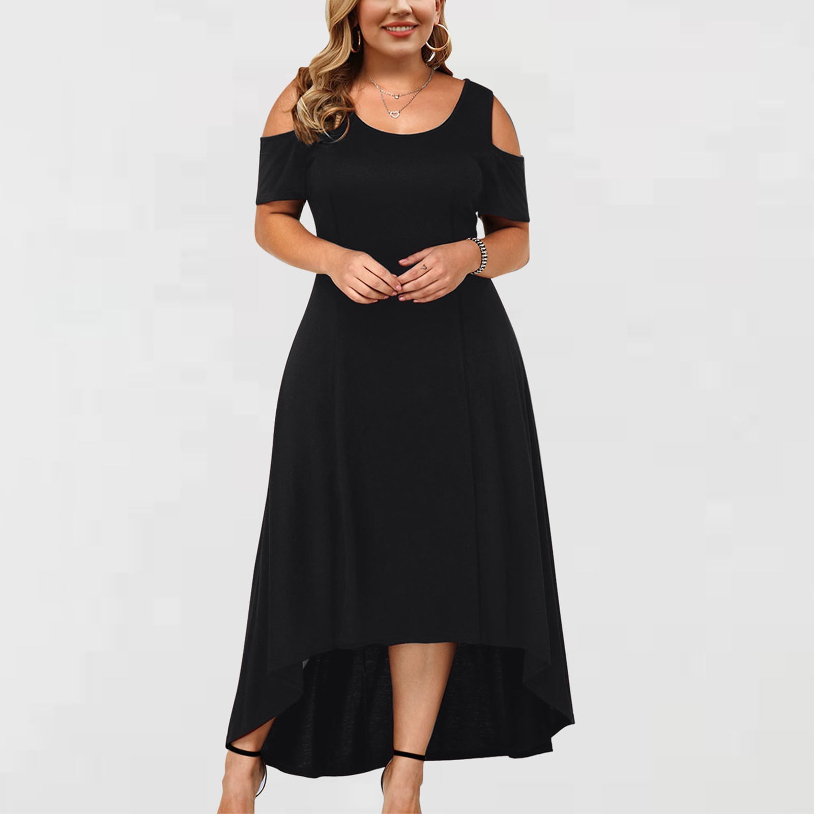CHGBMOK Clearance Plus Size Wedding Guest Dresses for