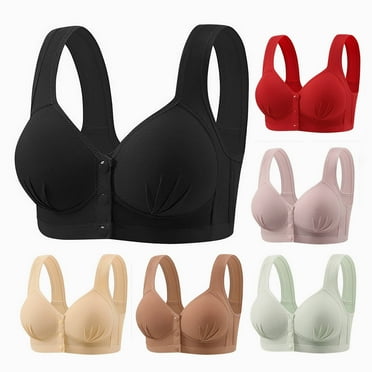 CHGBMOK Clearance Push Up Bras for Women Wirefree Everyday Bralette Underwear Daily Wear