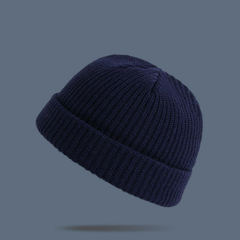 CHGBMOK Clearance Winter Hats for Unisex Fashion Warm Knitted Hat Solid  Color Casual All-Match Hat 