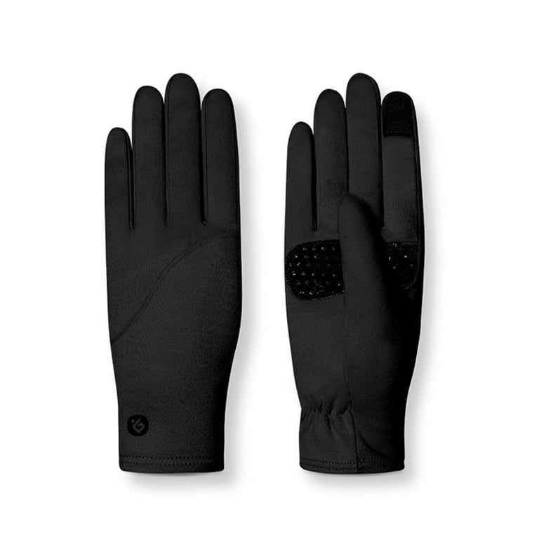 CHGBMOK Clearance Winter Women's Velvet Warmth Wrist Lengthened Non-slip  Thin Knitted Screen Gloves 