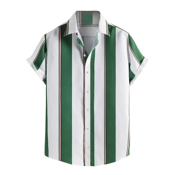 CHGBMOK Dress Shirts for Men Regular Fit Cotton Business Casual Shirt Solid Short Sleeve Button Down Dress Shirts S-3XL