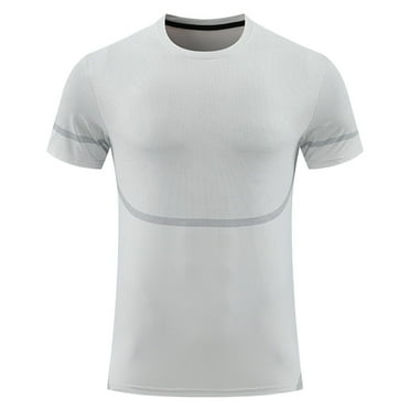 CHGBMOK Men's T-shirts Active Quick Dry Crew Neck T Shirts Athletic Running Gym Workout Short Sleeve Tee Tops Bulk 2XL