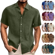 walmart mens dress shirts short sleeve Men's Short Sleeve Casual Shirts for Every Style
