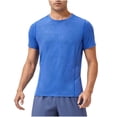 thumbnail image 1 of CHGBMOK Mens Slim T Shirts Solid Crew Neck Short Sleeve Top Moisture Wicking Quick Dry Gym Workout Athletic Tee Shirt, 1 of 9