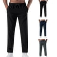 thumbnail image 1 of CHGBMOK Mens Sweatpants Fleece Wide Leg Sweatpants with Pockets Open Bottom Workout Sweatpants for Men Sizes XS-2XL, 1 of 5