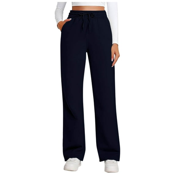 CHGBMOK Sweatpants for Women Straight Leg Casual Sweat Pants with Pockets