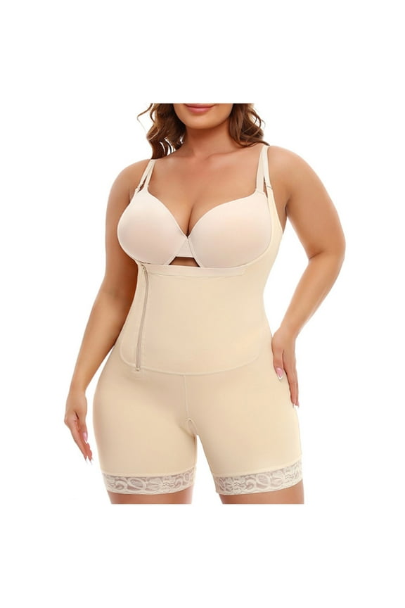 CHGBMOK Plus Size Body Shapewear for Women Body-sculpting High-Waisted Hips Corset Shapewear Control Panty Waist Trainer Body Shaper on Clearance