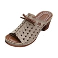 thumbnail image 1 of CHGBMOK Sandals for Women 2025 Spring New Style Fish Mouth Open Toe Thick Heel High Heel Sandals Sizes 36-43, 1 of 8