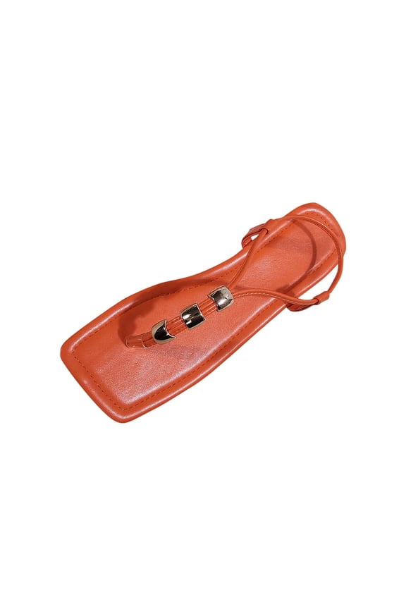 CHGBMOK Sandals for Women Spring and Summer New Beaded Roman Style Slippers Sizes 36-43