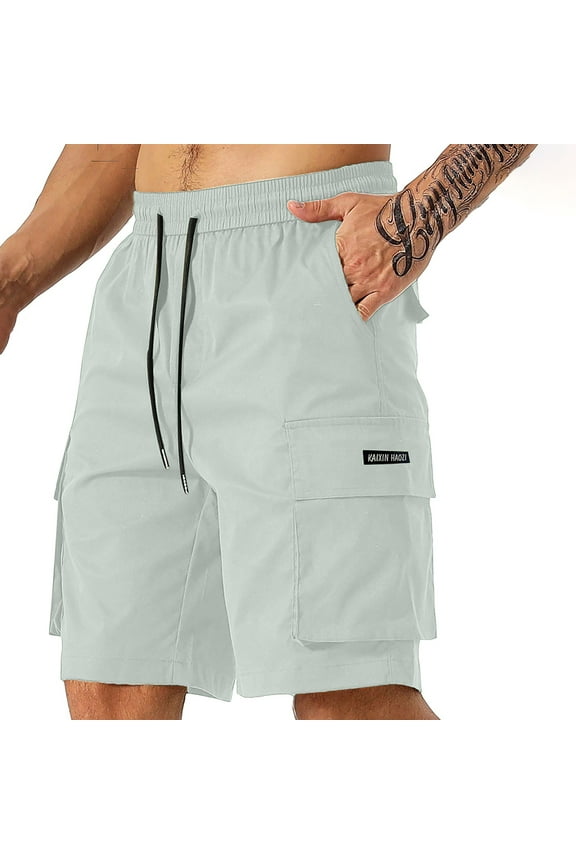 Mens Cargo Shorts Quick Dry Lightweight Stretch Hiking Shorts for Men with Pockets