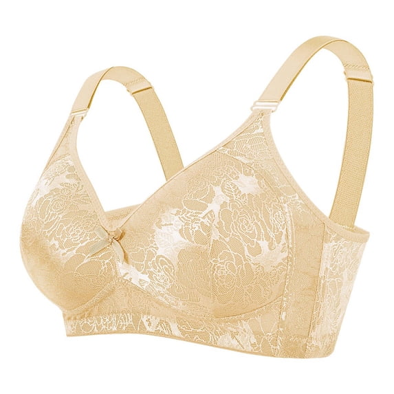 CHGBMOK Seamless Wireless Push Up Womens Bras Comfortable Full Coverage Bras Lightweight Breathable Everyday Underwear