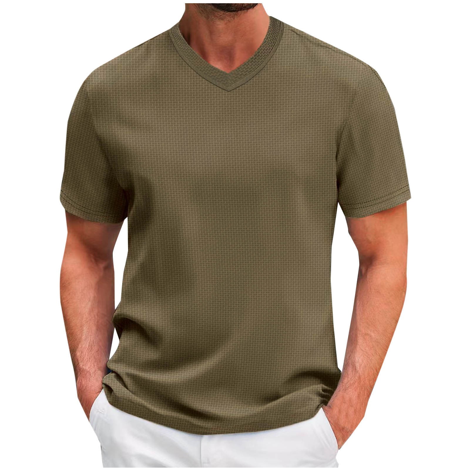 mens dri fit v neck t shirts