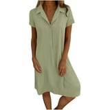 CHGBMOK Sundresses for Women 2025 Casual Spring and Summer Loose Short