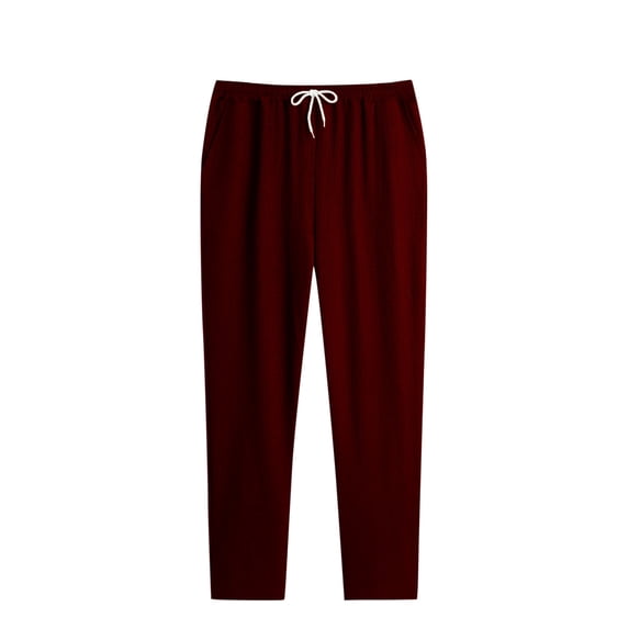 CHGBMOK Sweatpants for Men Solid Color Casual Fashion Elastic Waist Loos Wide Leg Pants Straight Pants Sizes M-3XL