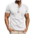 thumbnail image 2 of Temu｜Men's Lnen Shrts Short Sleeve Casual Shrts Button Down Shrt For Men Beach Summer 2 of 14