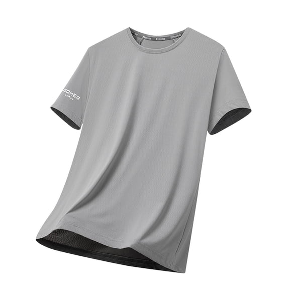 CHGBMOK T Shirts for Man Short Sleeve Sun Protection Moisture Wicking Casual Crew Neck Basic Tee Shirts Sizes L-4XL