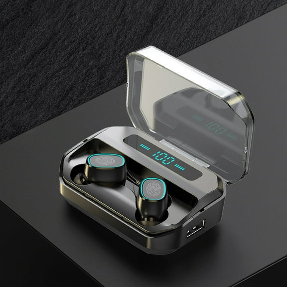 CHGBMOK Wireless Earbuds Bluetooth Headphone Control Stereo Sound Bluetooth Earbuds With Mic Wireless Earbuds Charging Case on Clearance