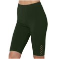 thumbnail image 1 of CHGBMOK Women Yoga Pants Biker Shorts High Waisted Tummy Control Active Leggings Solid Soft Basic Workout Pants, 1 of 7