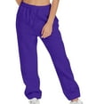 thumbnail image 1 of CHGBMOK Women Sweatpants with Pockets Drawstring Waisted Loose Casual Pants Lightweight Cozy Trousers Jogger Pants, 1 of 7