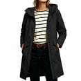 thumbnail image 1 of CHGBMOK Women's Plus Size Waterproof Hooded Raincoat Long Outdoor Windbreaker with Pockets Casual Hiking Camping Jackets, 1 of 9