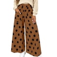 thumbnail image 1 of CHGBMOK Women's Polka Dot Wide Leg Pants Elastic High Waist Loose Casual Trousers Pull On Flowy Palazzo Pants with Pockets, 1 of 7
