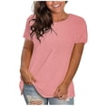 thumbnail image 1 of CHGBMOK Womens Plus Size T shirts Short Sleeve Summer Tops Casual Loose Fit Tee Tops, 1 of 7
