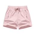 thumbnail image 1 of CHGBMOK Womens Sweat Shorts with Pockets Drawstring Elastic Waist Summer Workout Casual Lounge Shorts, 1 of 9