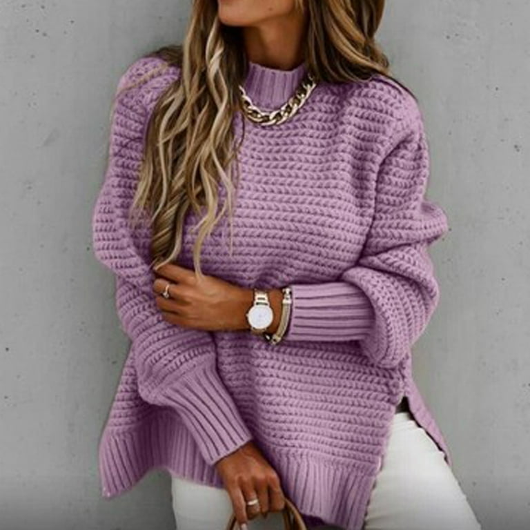 Solid Color O-Neck Loose Sweater Solid Color O-Neck Loose Sweater