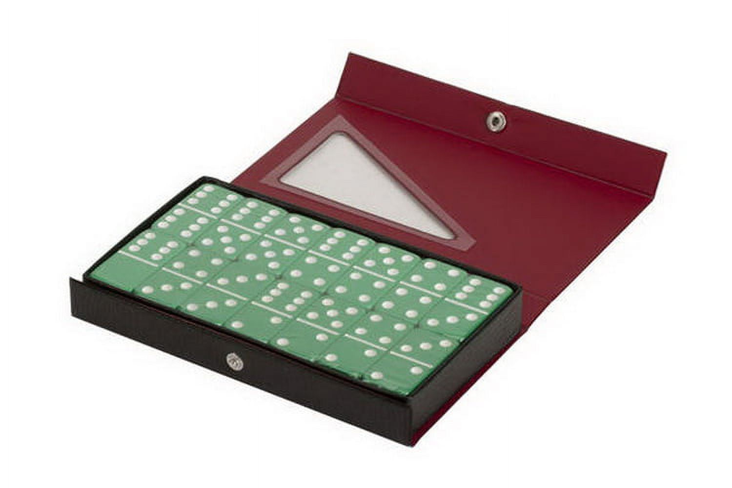 Double 6 Jumbo Domino Set – 28 Ivory Color Tiles In Sturdy Cardboard Box – Classic Family Game For Kids & Adults – Large, Easy-to-Read Pieces