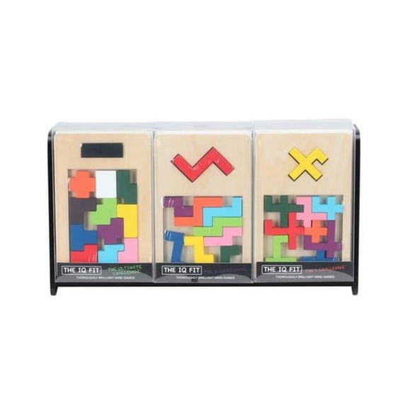CHH 6121A CHH 6121A 12 PC IQ Wooden Puzzles In Display