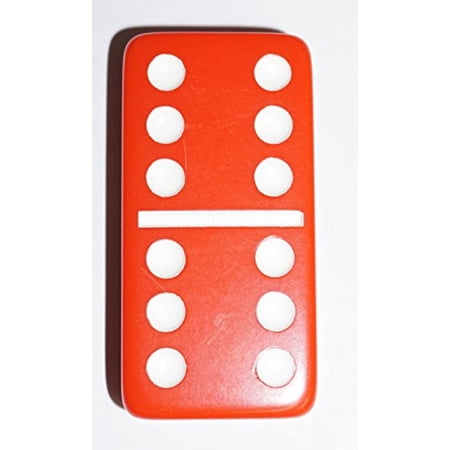 CHH Double 6 Jumbo Dominoes, 28 Pieces, Vinyl Case, Tile Games
