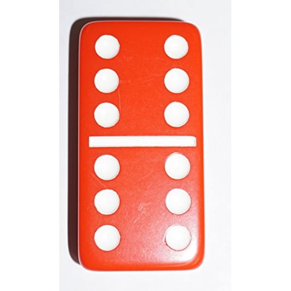 CHH Double 6 Jumbo Dominoes, 28 Pieces, Vinyl Case, Tile Games
