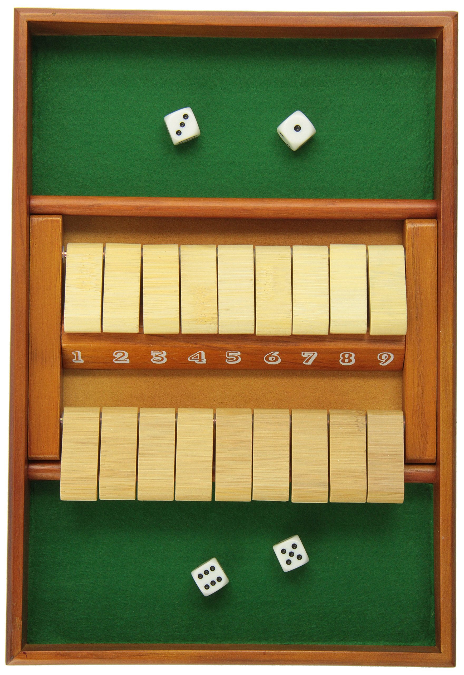 CHH Double Sided 12 Number Shut The Box Game - Classic Wooden Family Dice Game - View #12