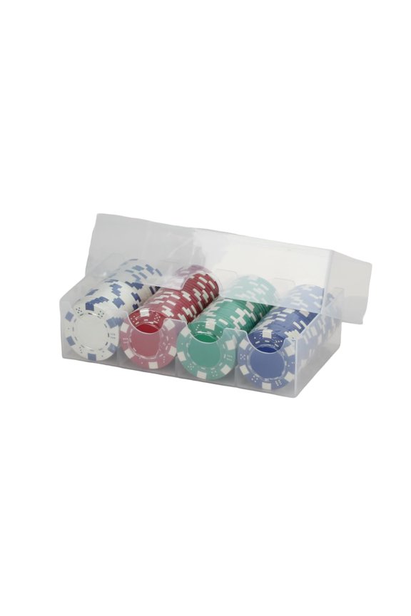 Poker Casino Dice Style Chips Set (100 Piece), 11.5 gm