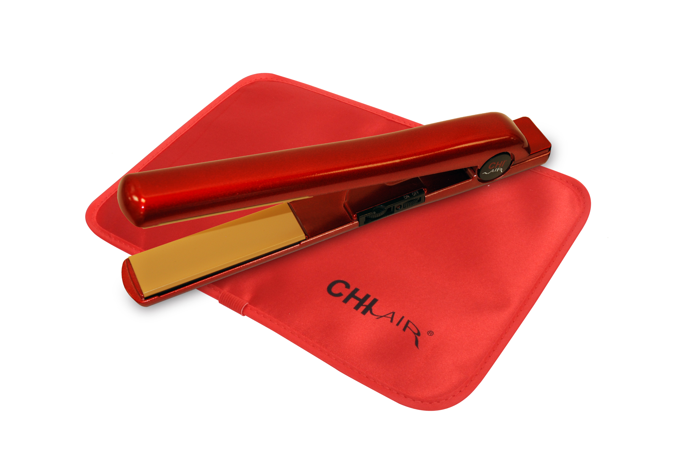 CHI Air Classic Tourmaline Ceramic 1" Flat Iron, Fire Red - image 1 of 3