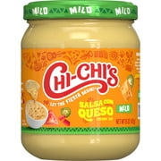 CHI CHI'S Salsa Con Queso, Mild, Cheese Dip, Nacho Topping, Shelf Stable, 15 oz Glass Jar-Pack Of 1