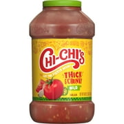 CHI-CHI'S Thick & Chunky Mild Salsa, Gluten Free, Chip Dip, Large 48 oz Plastic Jug​