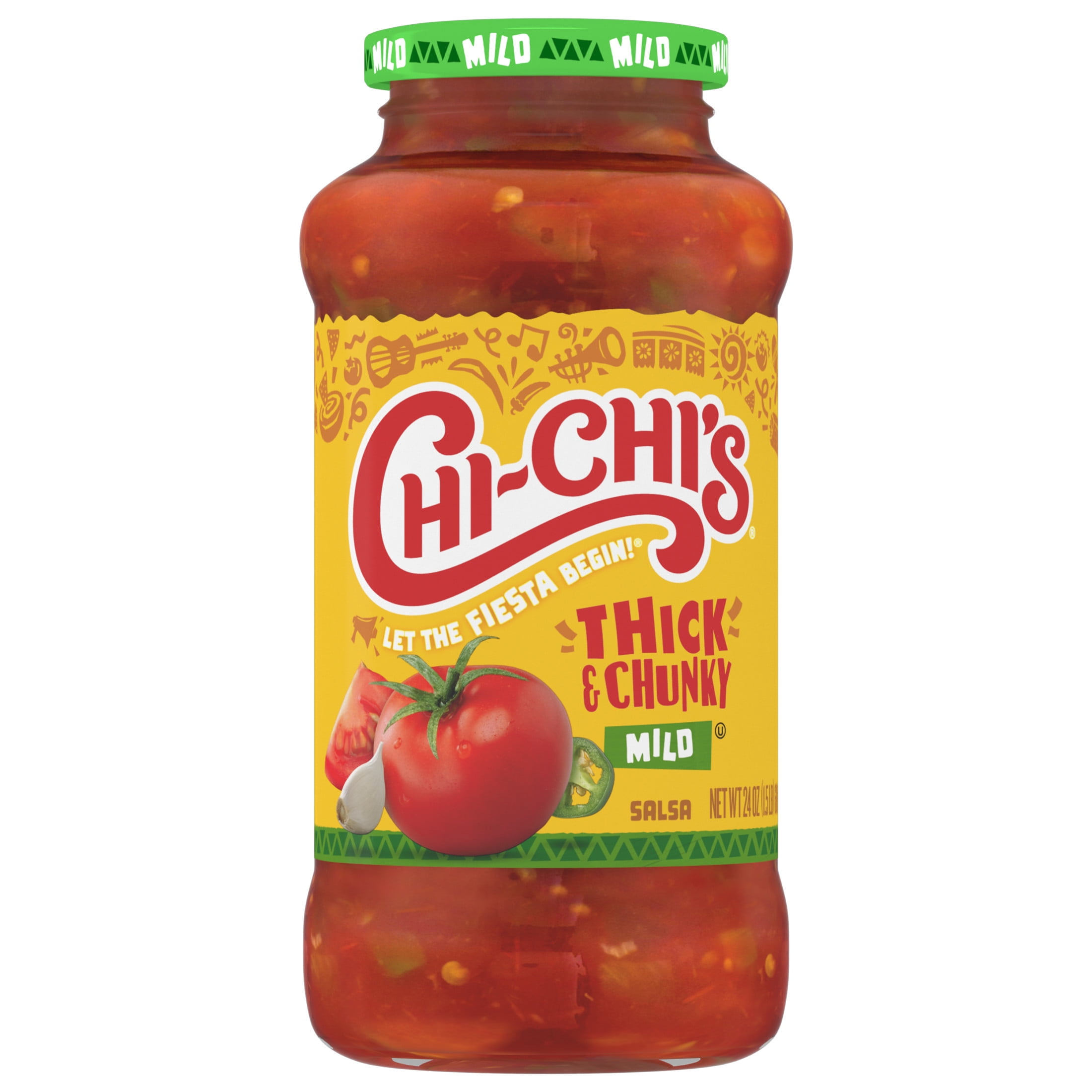 CHI-CHI'S Thick and Chunky Mild Salsa, Large 24 oz Glass Jar