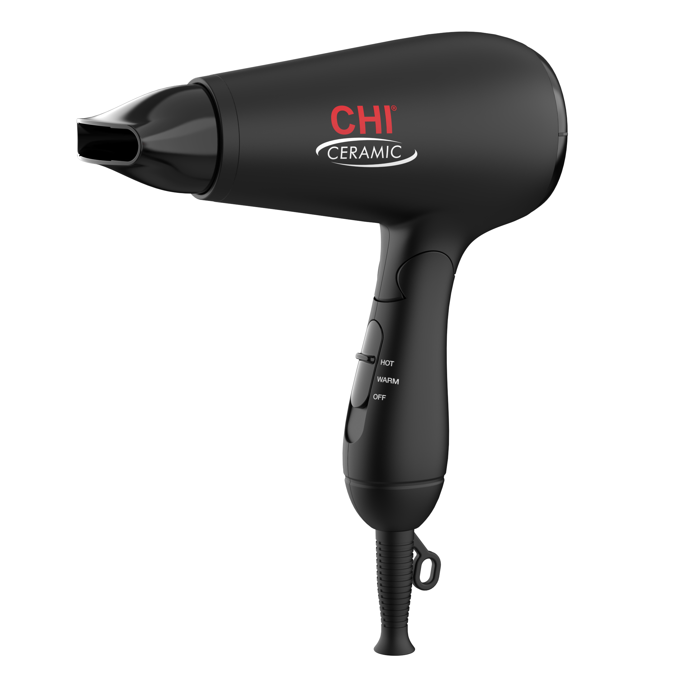 CHI Ceramic 1400 Travel Hair Dryer Black Matte Walmart