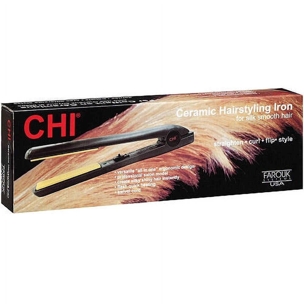 CHI Ceramic Hair Straightening Flat Iron, 1" - image 1 of 2