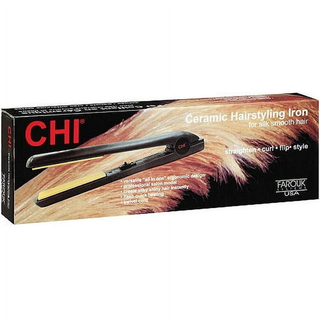 CHI Ceramic Hair Straightening Flat Iron, 1"