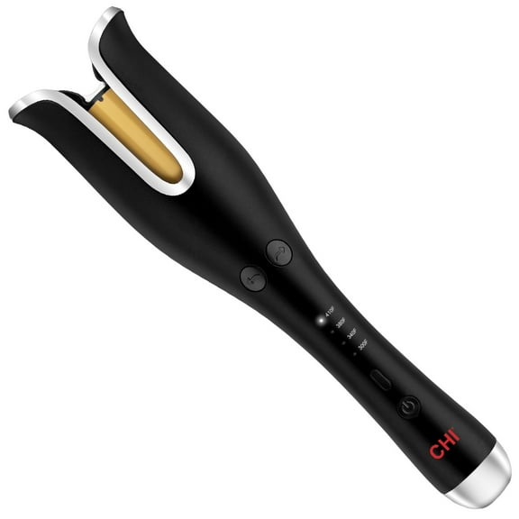 CHI Compact Spin N Curl Ceramic 1" Rotating Curling Iron, Matte Black