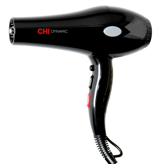 CHI Dynamic Hair Dryer, Blow Dryer for Smooth & Voluminous Hair, Comb-Attachment & Air Concentrating Nozzle for Faster Styling, Low Noise