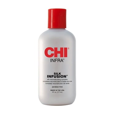CHI Infra Silk Infusion Leave-In Treatment, Anti-Frizz Serum & Heat Protectant, 6 oz