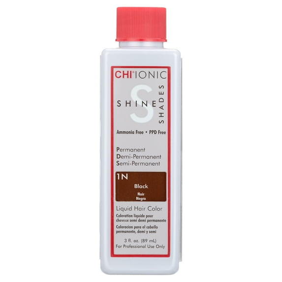 CHI Ionic Shine Shades Liquid Hair Color - 1N Black 3 oz