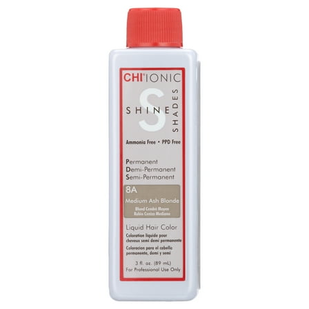 CHI Ionic Shine Shades Liquid Hair Color - 8A Medium Ash Blonde - 3 oz