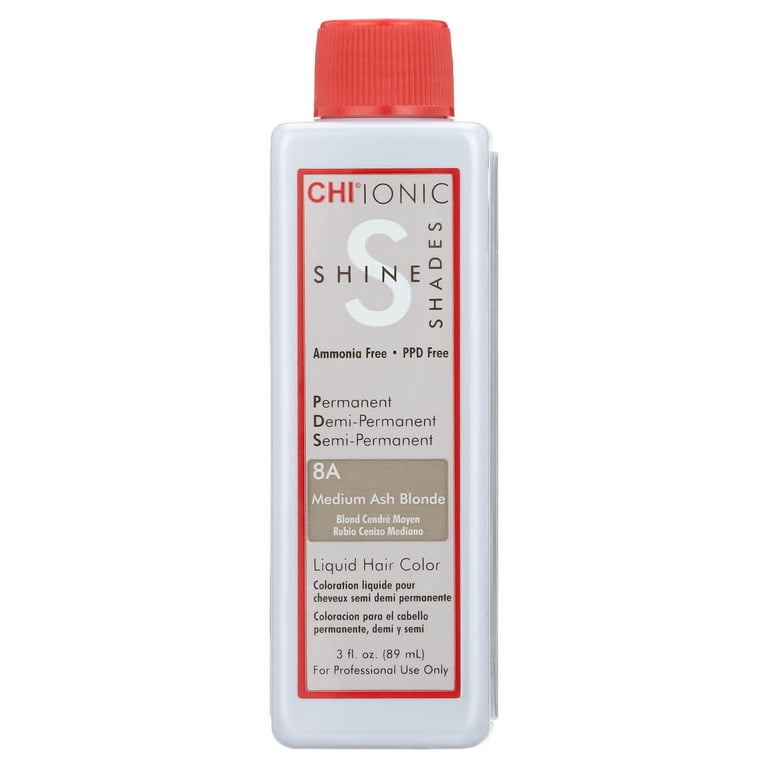 CHI Ionic Shine Shades Liquid Hair Color - 8A Medium Ash Blonde