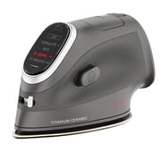 CHI Mini Clothing Iron, Steam Iron for Clothes with Titanium-Infused Ceramic Soleplate, Black