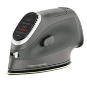 CHI Mini Clothing Iron, Steam Iron for Clothes with Titanium-Infused Ceramic Soleplate, Black